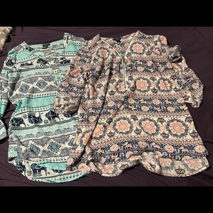 Two elephant blouses